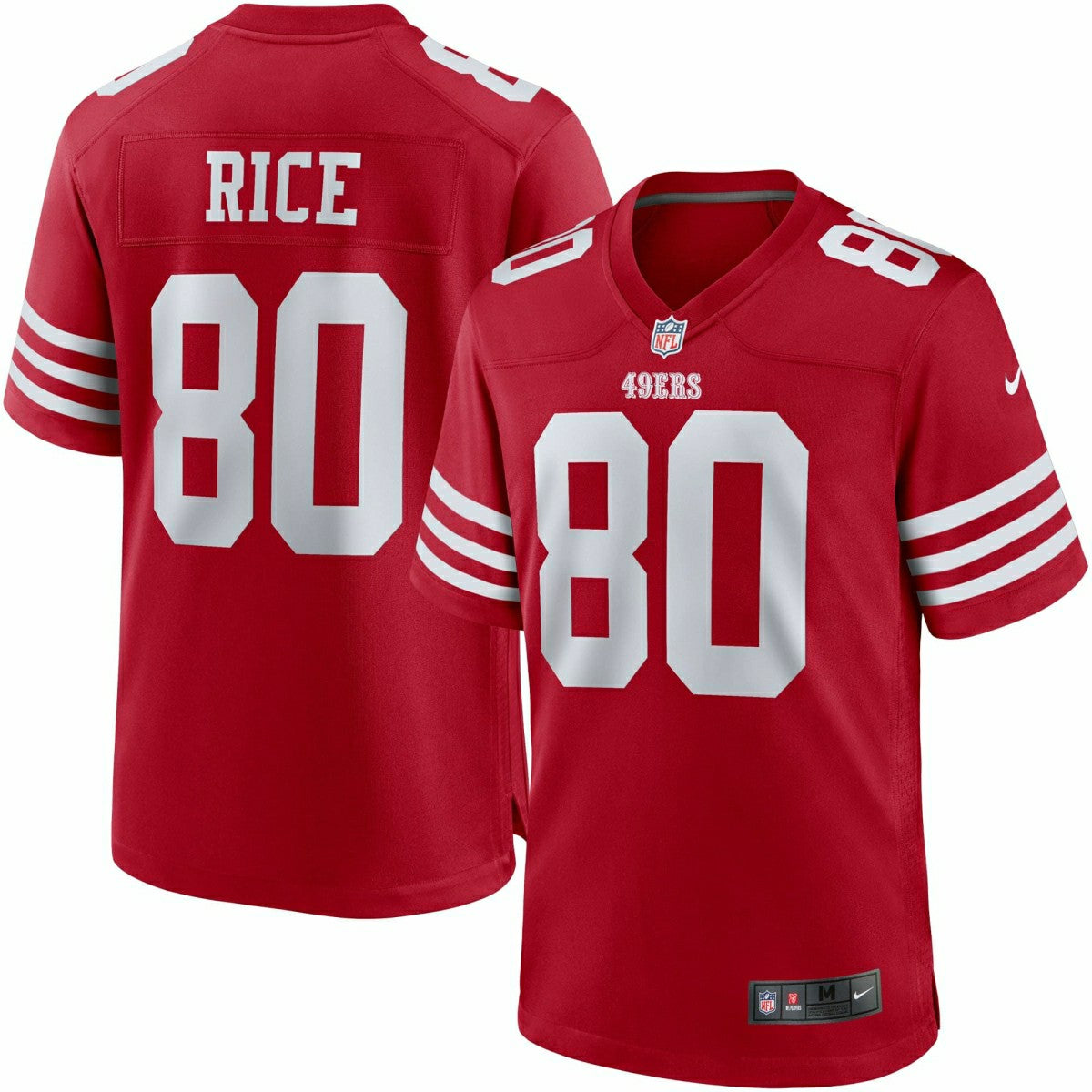 Jerry Rice #80 San Francisco 49ers Nike Game NFL Jersey Red - Taass outlet