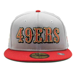 San Francisco 49ers Pivot Mesh Crown New Era 59FIFTY Fitted NFL Cap - Taass for sale