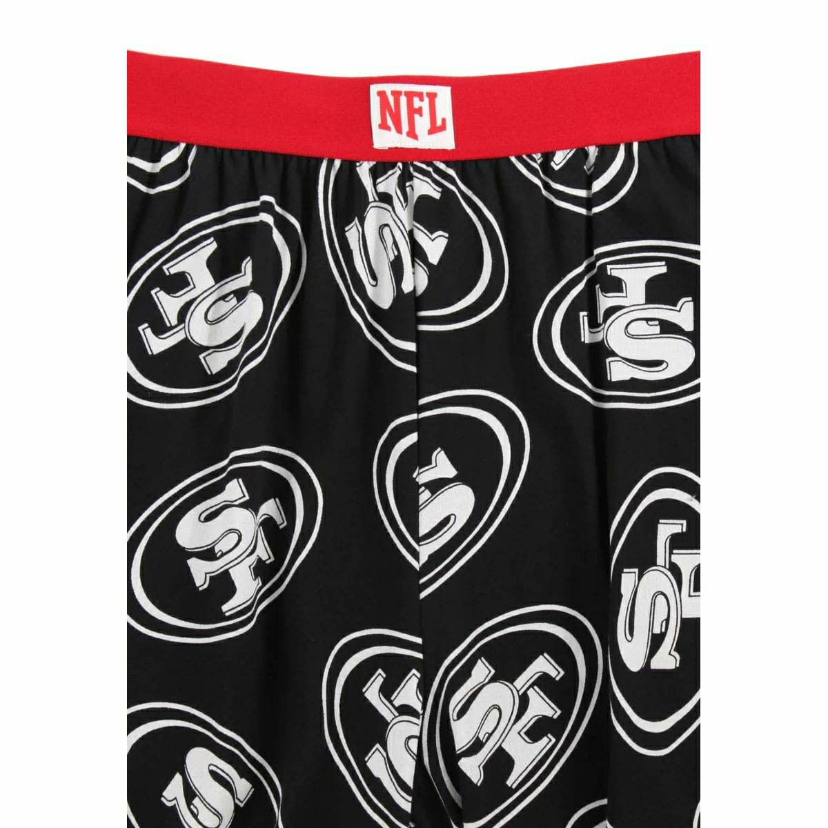 San Francisco 49ers Outline Recovered NFL Lounge Pants Black - Taass outlet