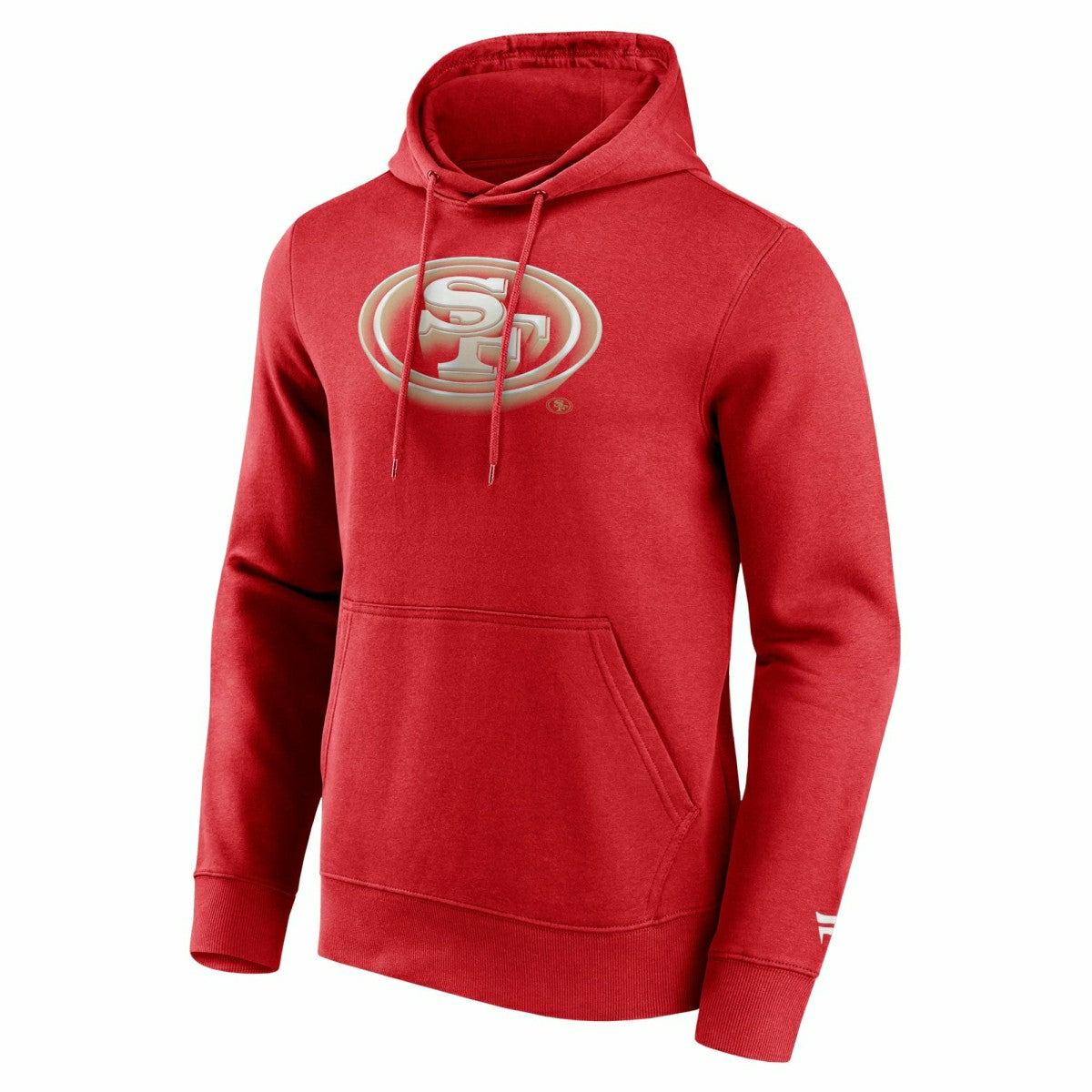 San Francisco 49ers Chrome Logo NFL Hoodie Red - Taass US
