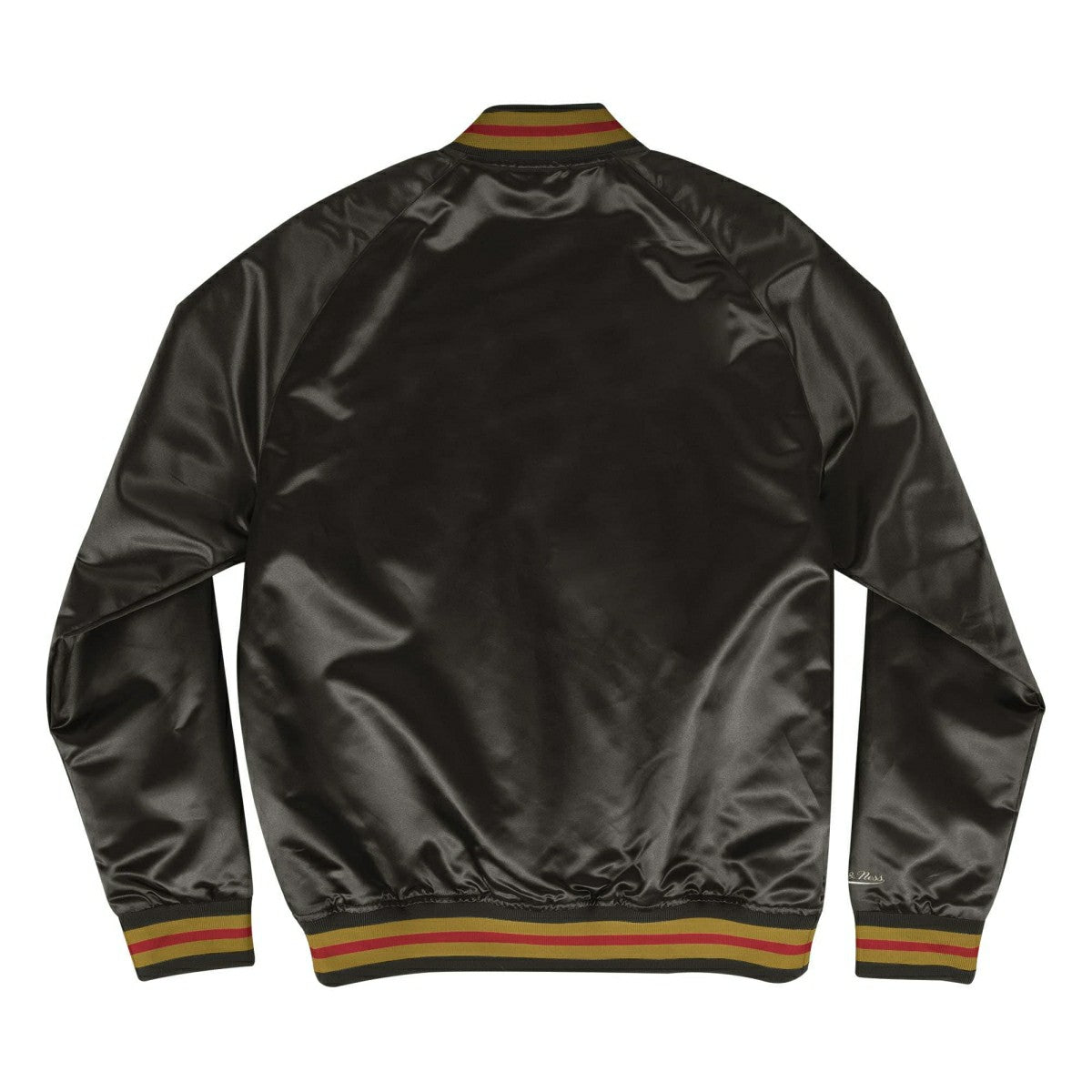 San Francisco 49ers Mitchell & Ness Lightweight Satin NFL Jacket Black - Taass Online
