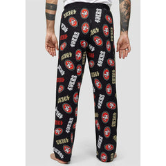 San Francisco 49ers Recovered NFL Lounge Pants Black - Taass outlet