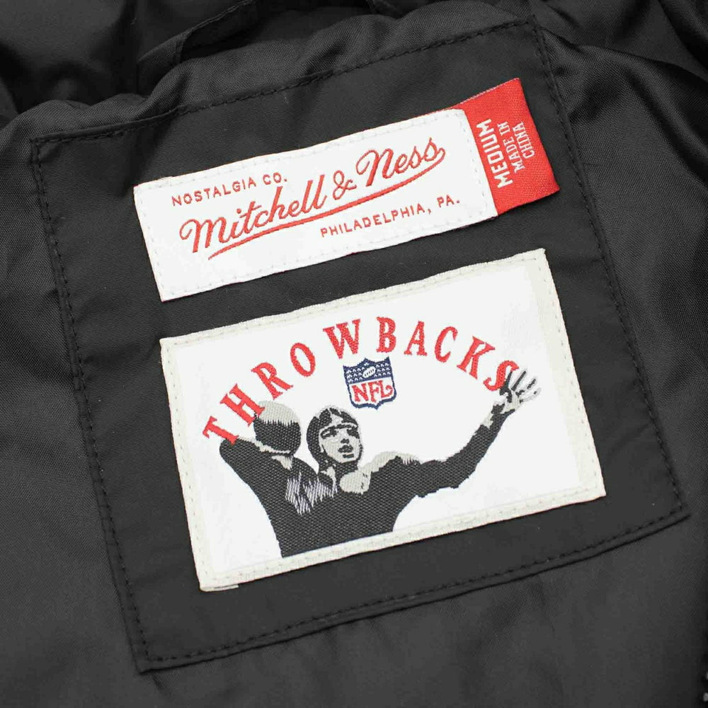 San Francisco 49ers Mitchell & Ness In The Clutch Puffer NFL Jacket Black - Taass US