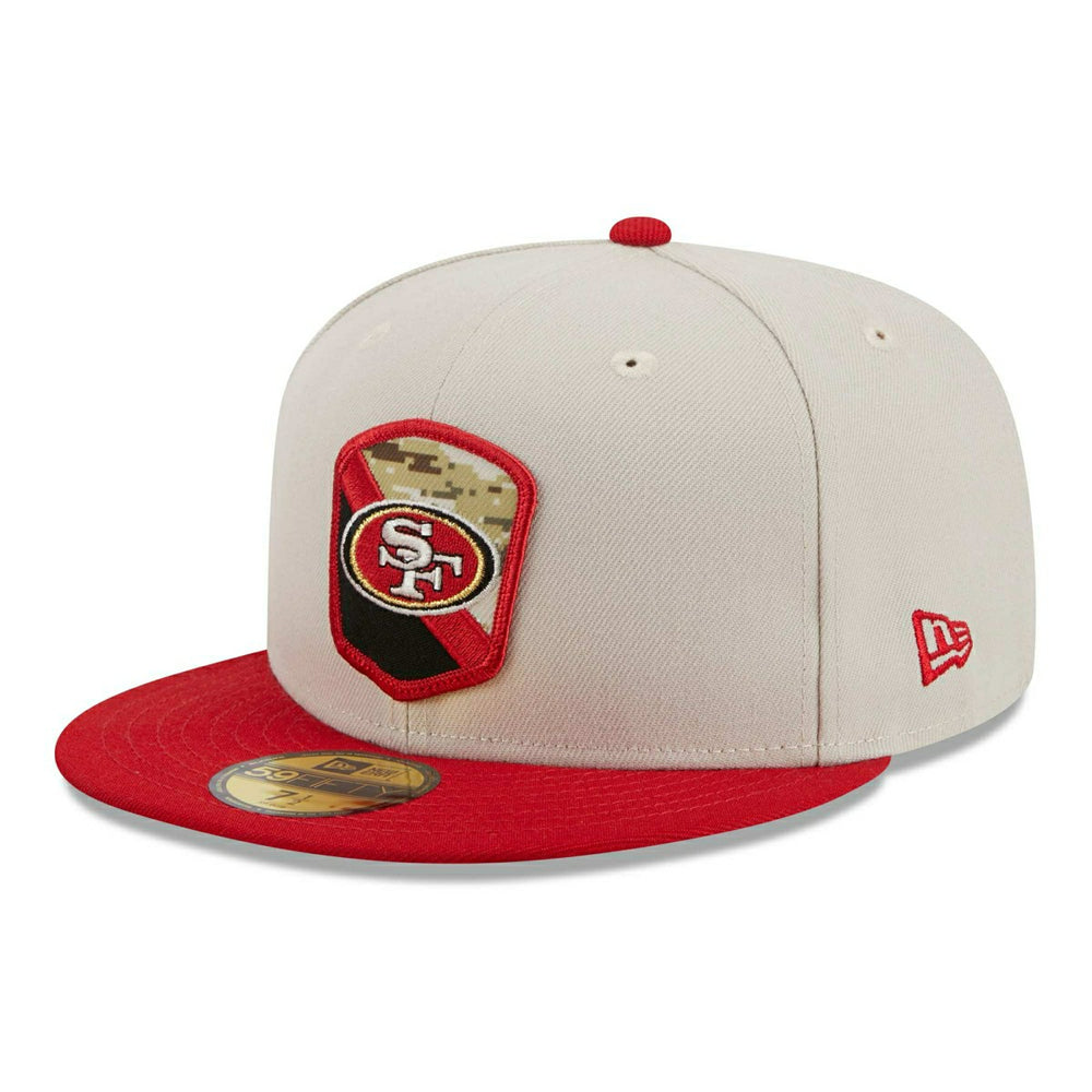 San Francisco 49ers 2023 NFL Salute to Service New Era 59FIFTY Fitted Cap - Taass Online