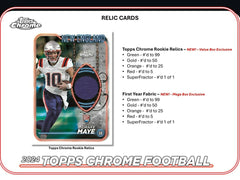 2024 Topps Chrome Football Mega Box - Taass sale