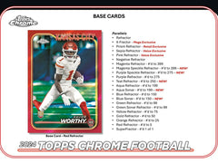 2024 Topps Chrome Football Mega Box - Taass sale