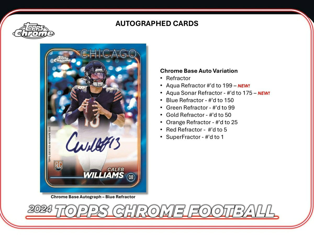 2024 Topps Chrome Football Mega Box - Taass sale