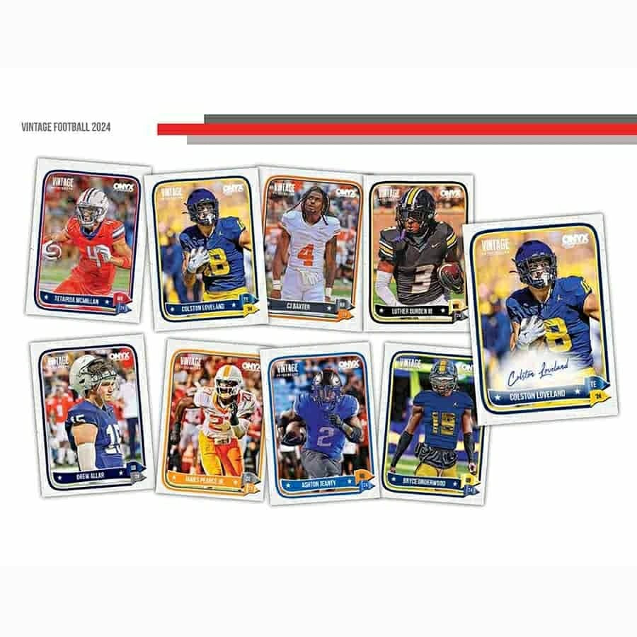 2024 Onyx Vintage Mega Series Football Hobby Box - Taass discount