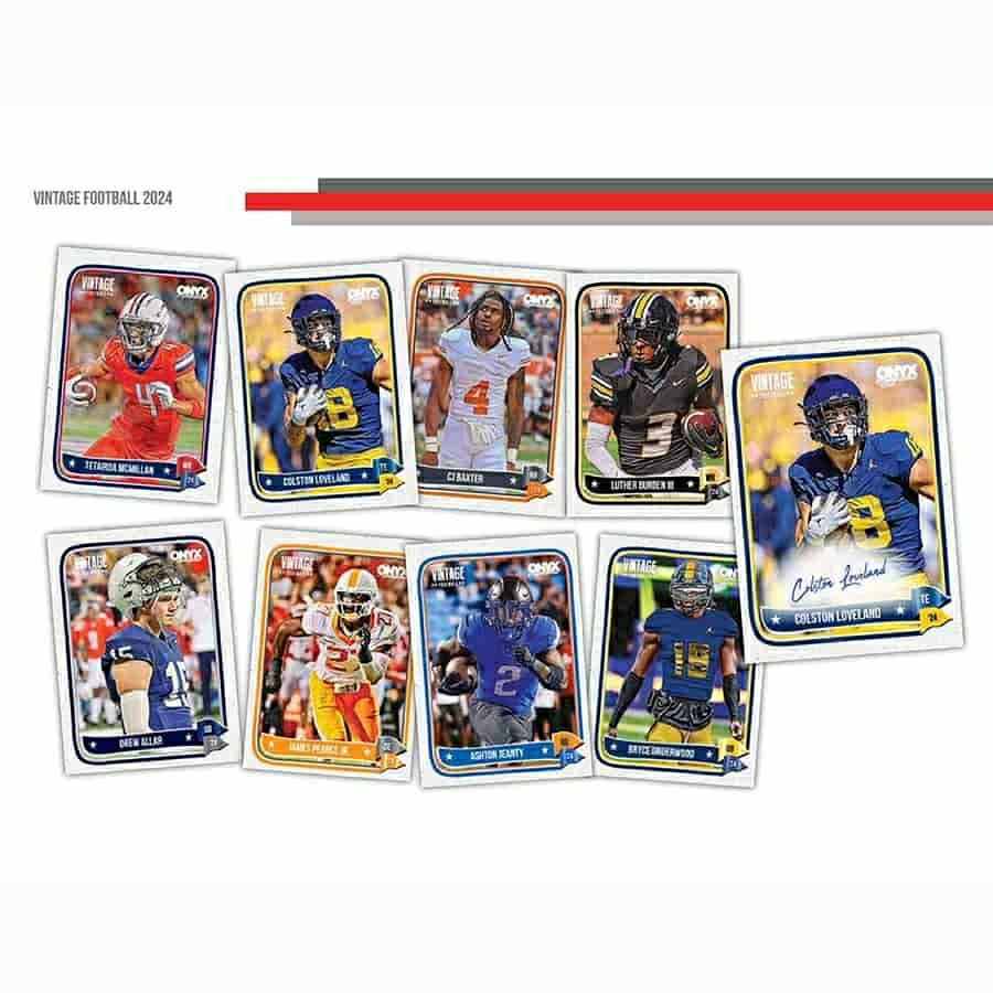 2024 Onyx Vintage Base Series Football Hobby Box - Taass US