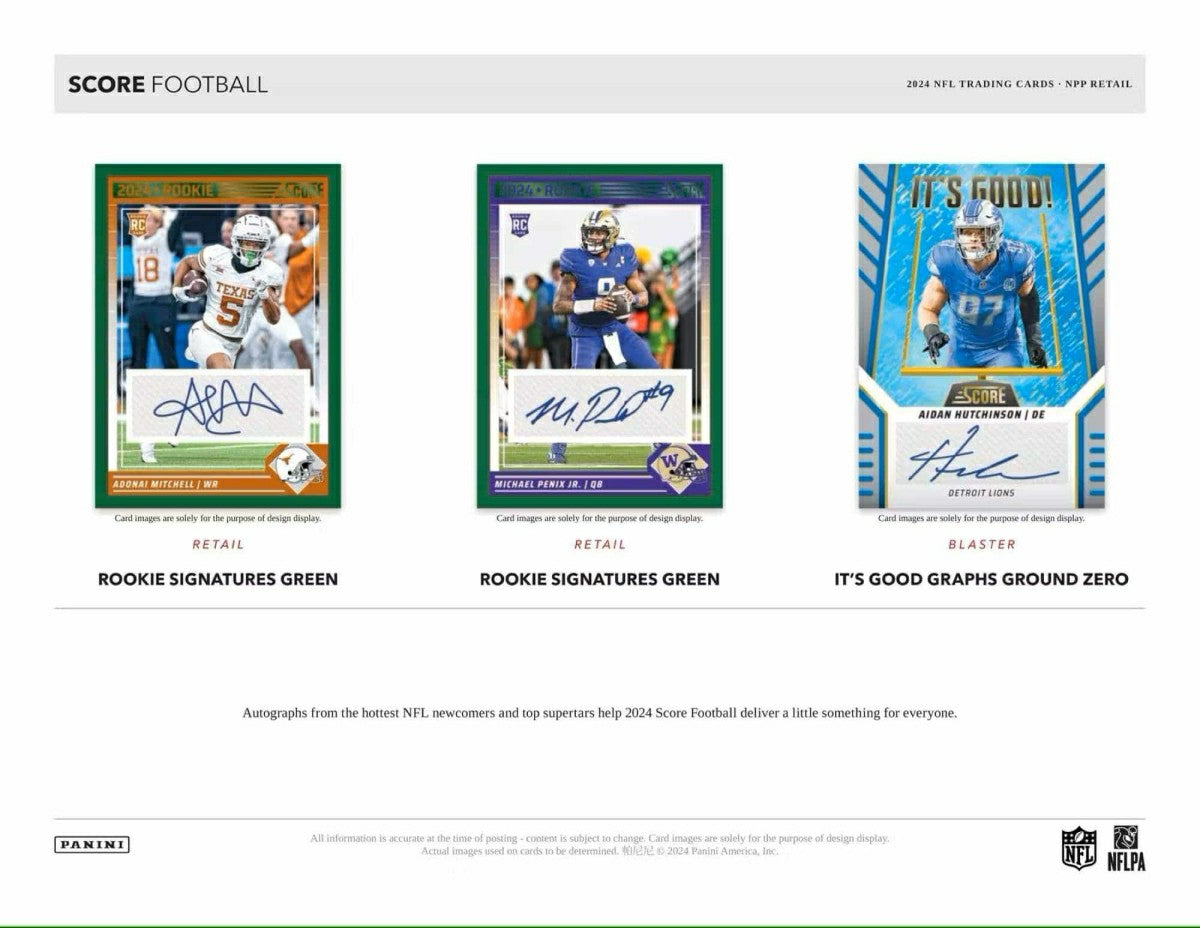 2024 Panini Score NFL Football Retail Box - Taass sale