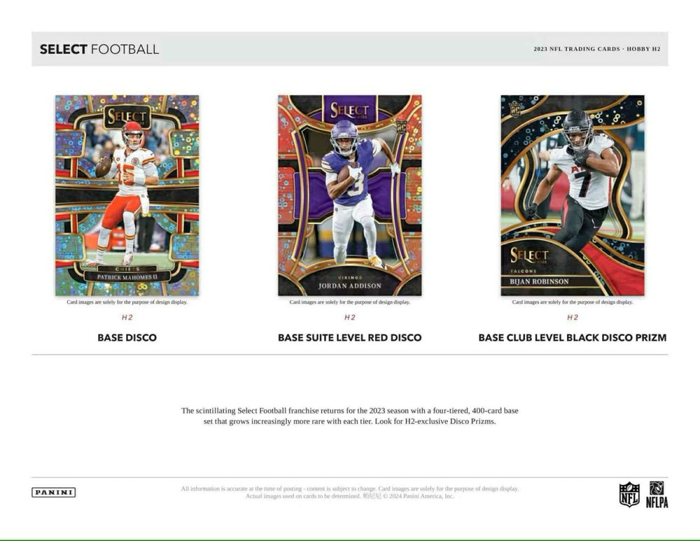 2023 Panini Select Football NFL H2 Box - Taass for sale