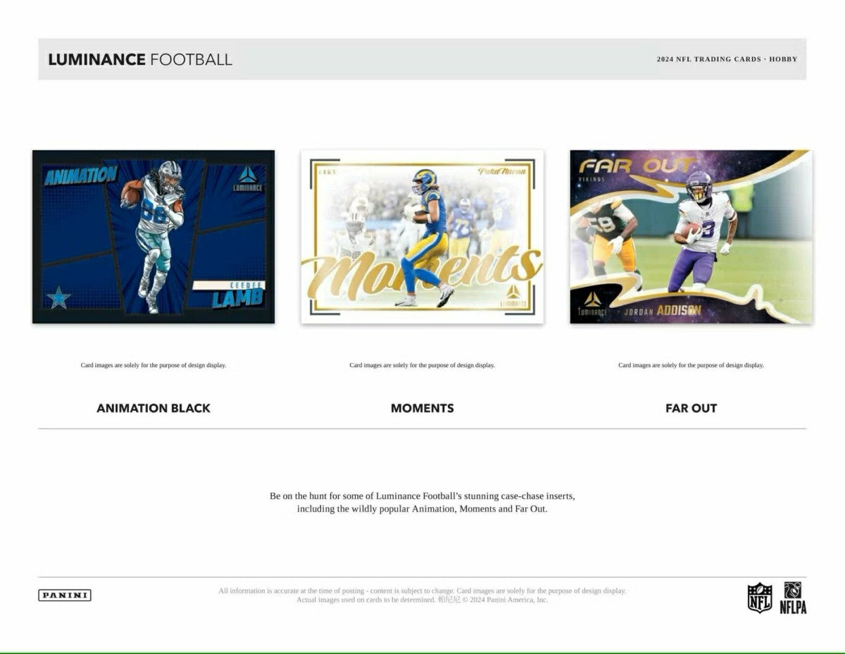 2024 Panini Luminance Football NFL Hobby Box - Taass Online