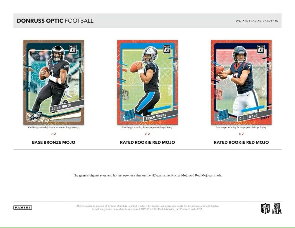 2023 Panini Donruss Optic NFL Football H2 Box - Taass US