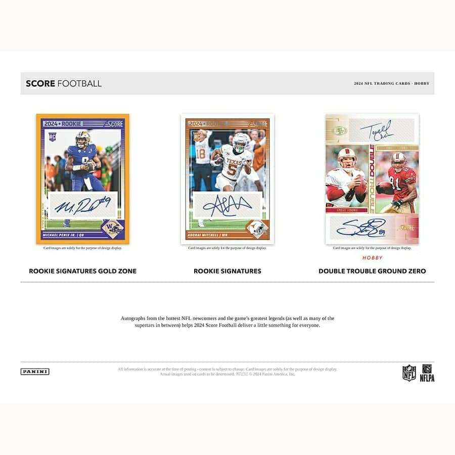 2024 Panini Score Football NFL Hobby Box - Taass on sale