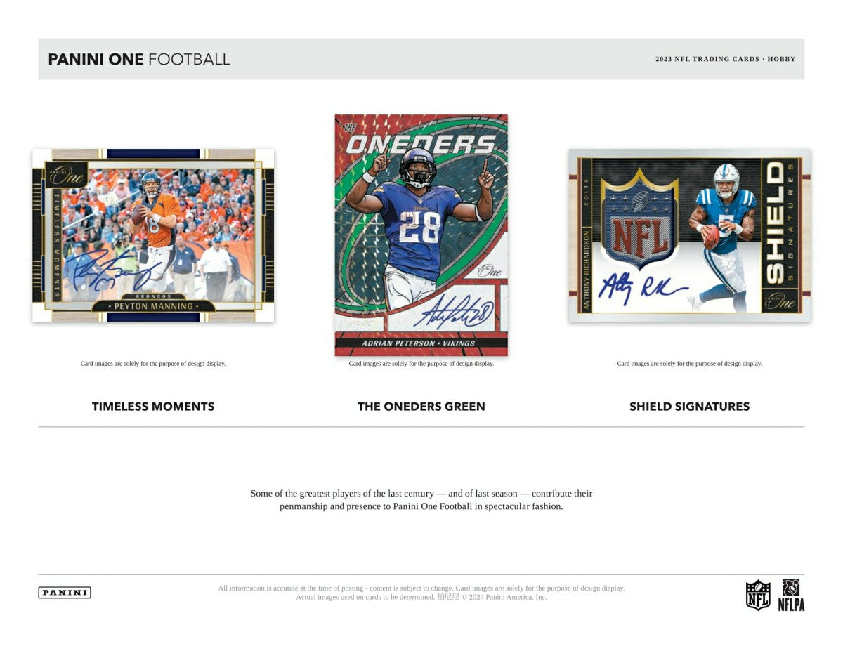 2023 Panini ONE Football NFL Hobby Box - Taass Online