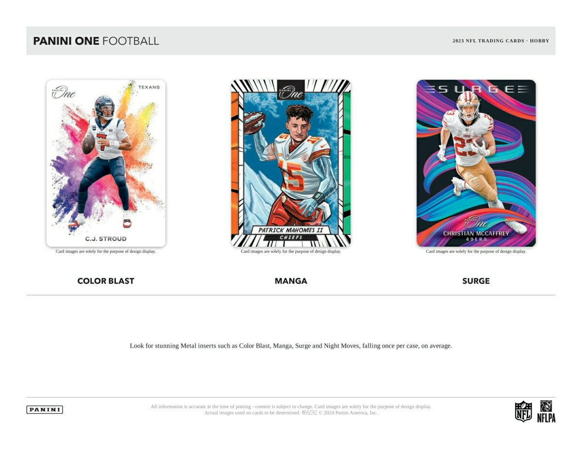 2023 Panini ONE Football NFL Hobby Box - Taass Online