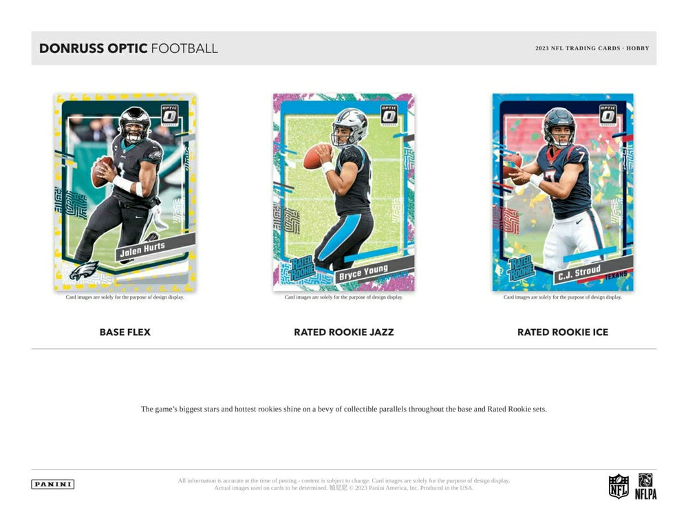 2023 Panini Donruss Optic NFL Football Hobby Box - Taass US