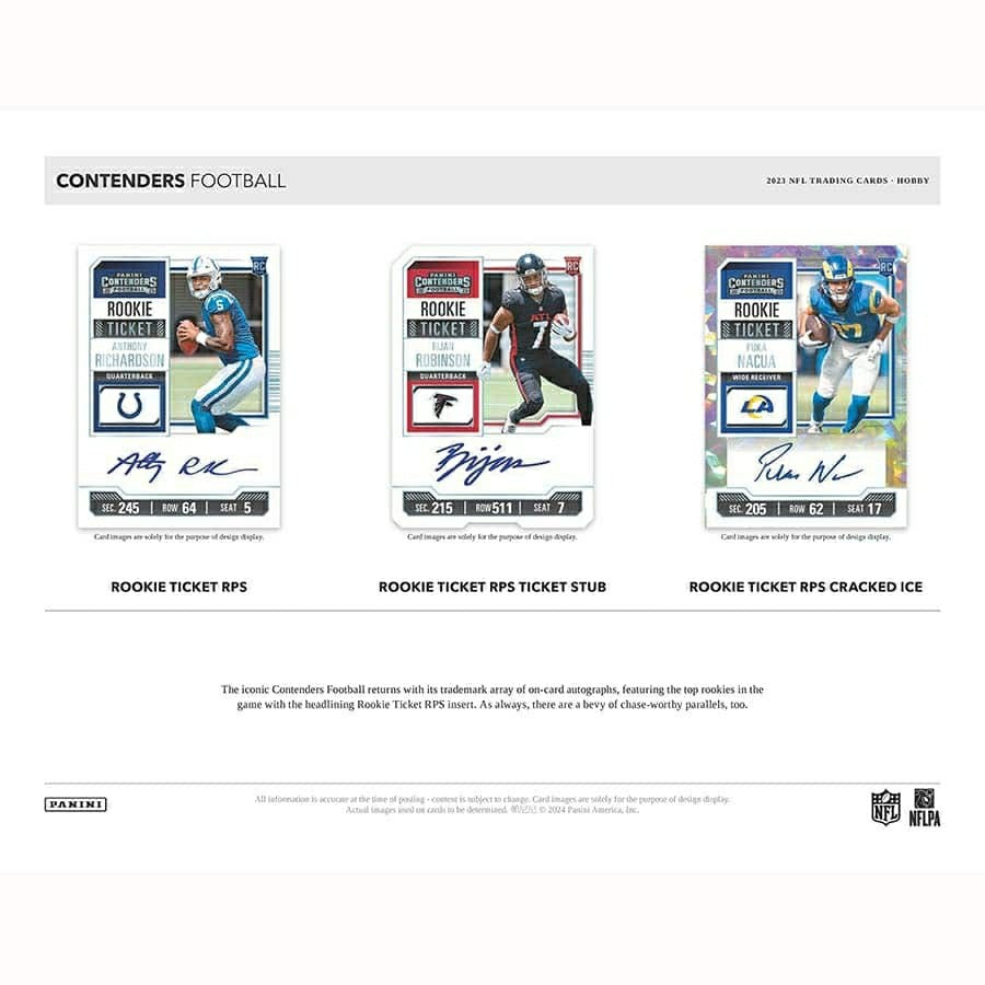 2023 Panini Contenders Football NFL Hobby Box - Taass sale