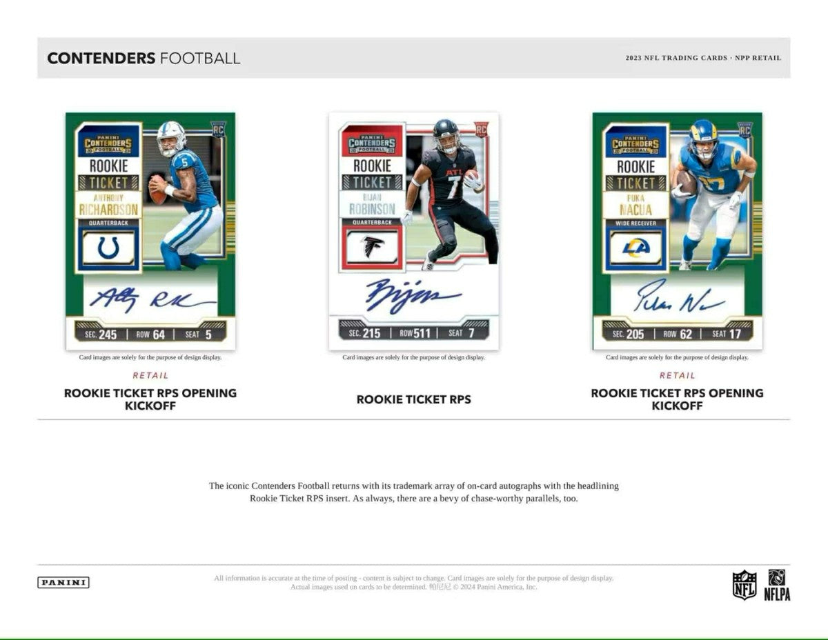 2023 Panini Contenders Football NFL Blaster Box - Taass outlet