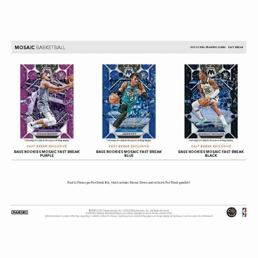 2022/23 Panini Mosaic Basketball NBA Fast Break Box - Taass on sale