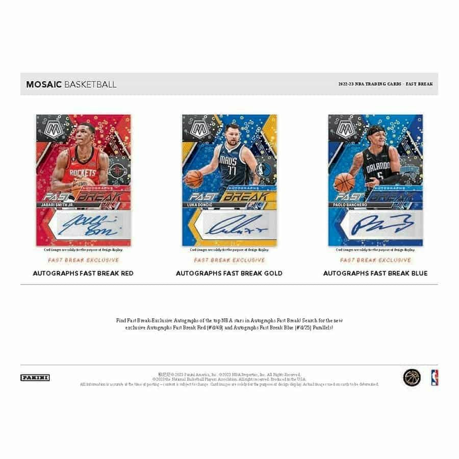 2022/23 Panini Mosaic Basketball NBA Fast Break Box - Taass on sale