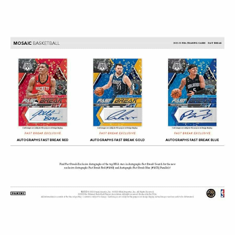 2022/23 Panini Mosaic Basketball NBA Fast Break Pack - Taass sale