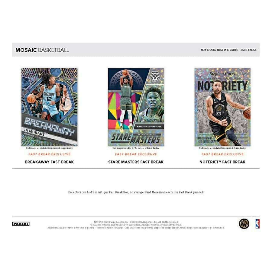 2022/23 Panini Mosaic Basketball NBA Fast Break Pack - Taass sale