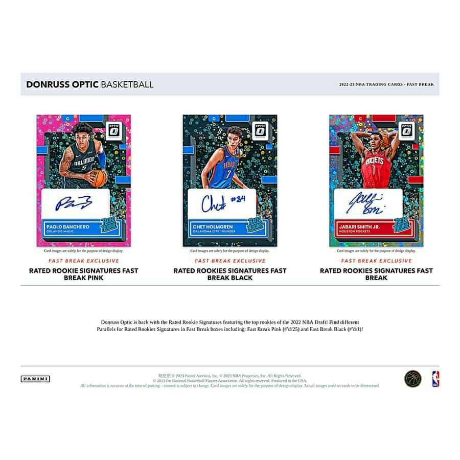 2022/23 Panini Donruss Optic Fast Break Basketball NBA Box - Taass for sale