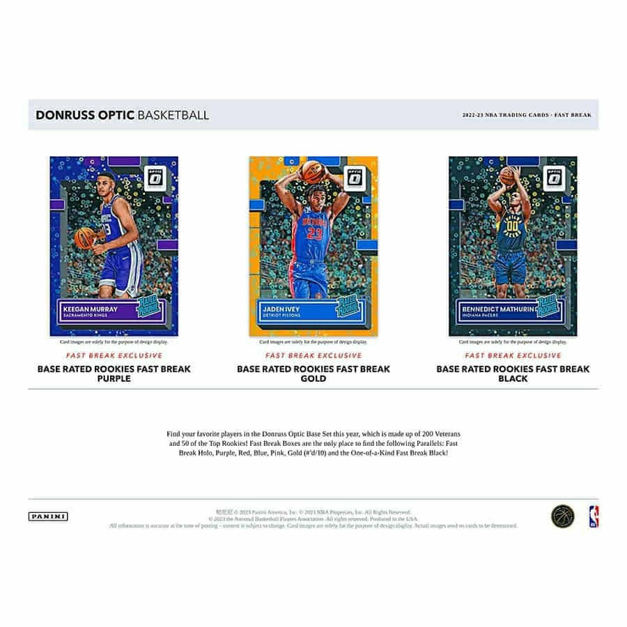 2022/23 Panini Donruss Optic Fast Break Basketball NBA Box - Taass for sale