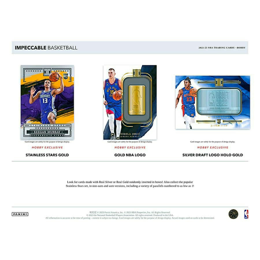 2022/23 Panini Impeccable Basketball NBA Hobby Box - Taass Online