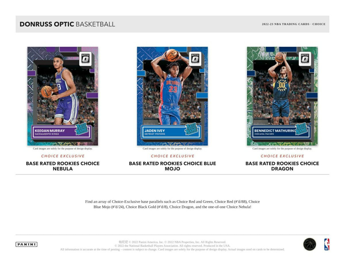 2022/23 Panini Donruss Optic Basketball NBA Choice Box - Taass discount