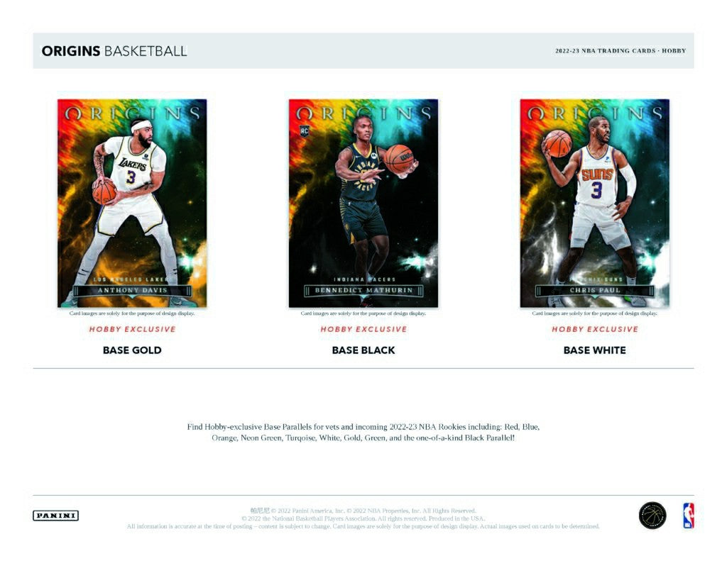 2022/23 Panini Origins Basketball NBA Hobby Box - Taass for sale