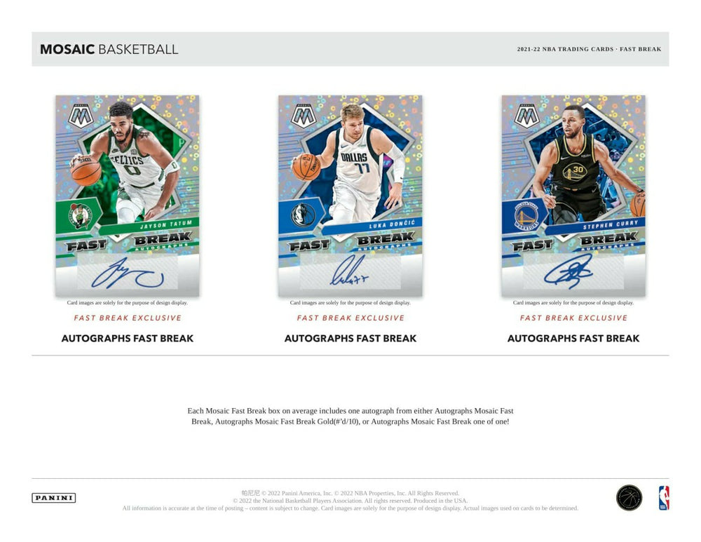 2021/22 Panini Mosaic Basketball NBA Fast Break Box - Taass on sale