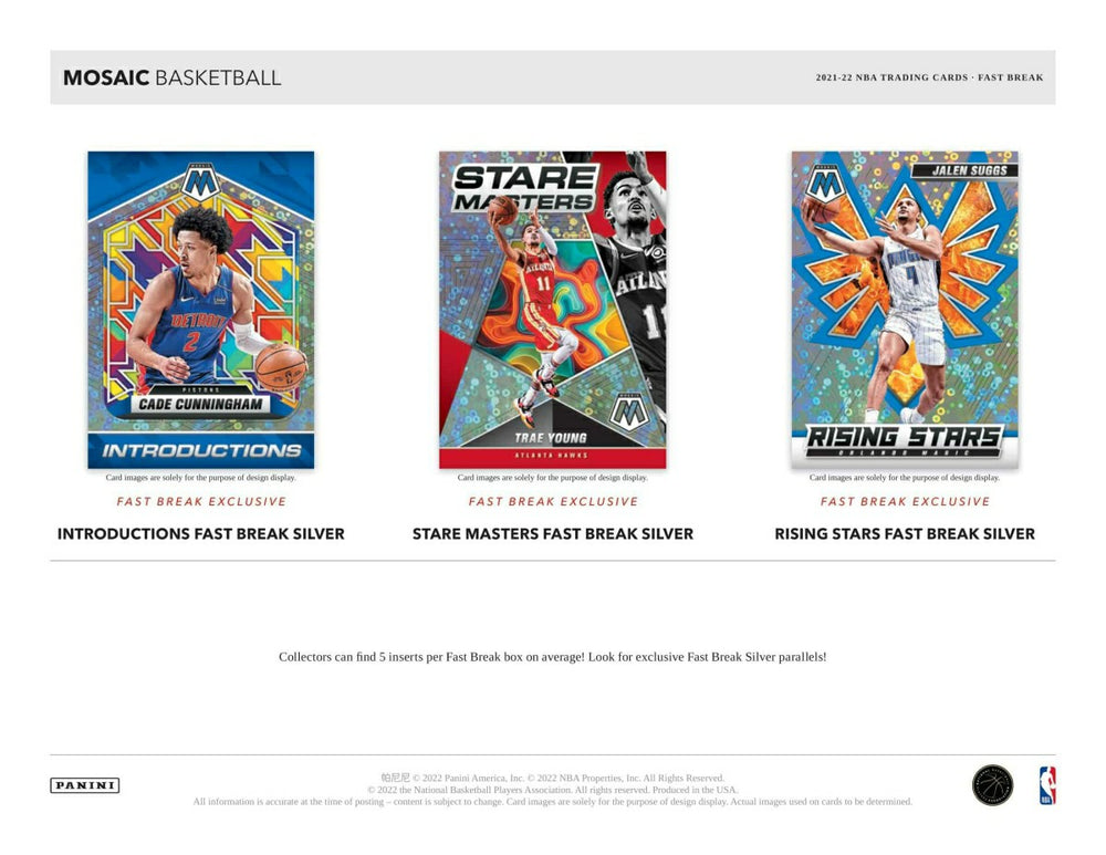 2021/22 Panini Mosaic Basketball NBA Fast Break Box - Taass on sale
