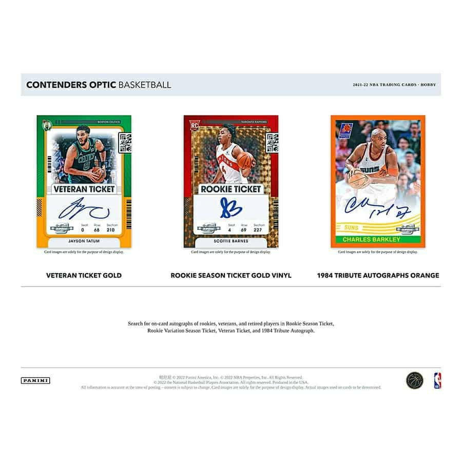 2021/22 Panini Contenders Optic NBA Basketball Hobby Box - Taass discount