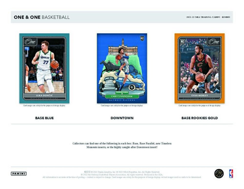 2021/22 Panini One and One Basketball NBA Hobby Box - Taass on sale