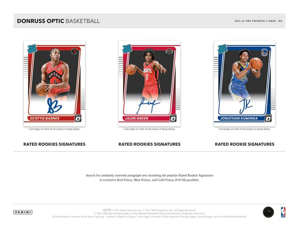 2021/22 Panini Donruss Optic H2 Basketball NBA Box - Taass sale