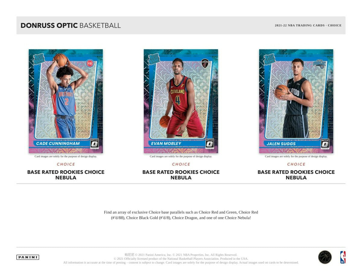 2021/22 Panini Donruss Optic Choice Basketball NBA Box - Taass Online