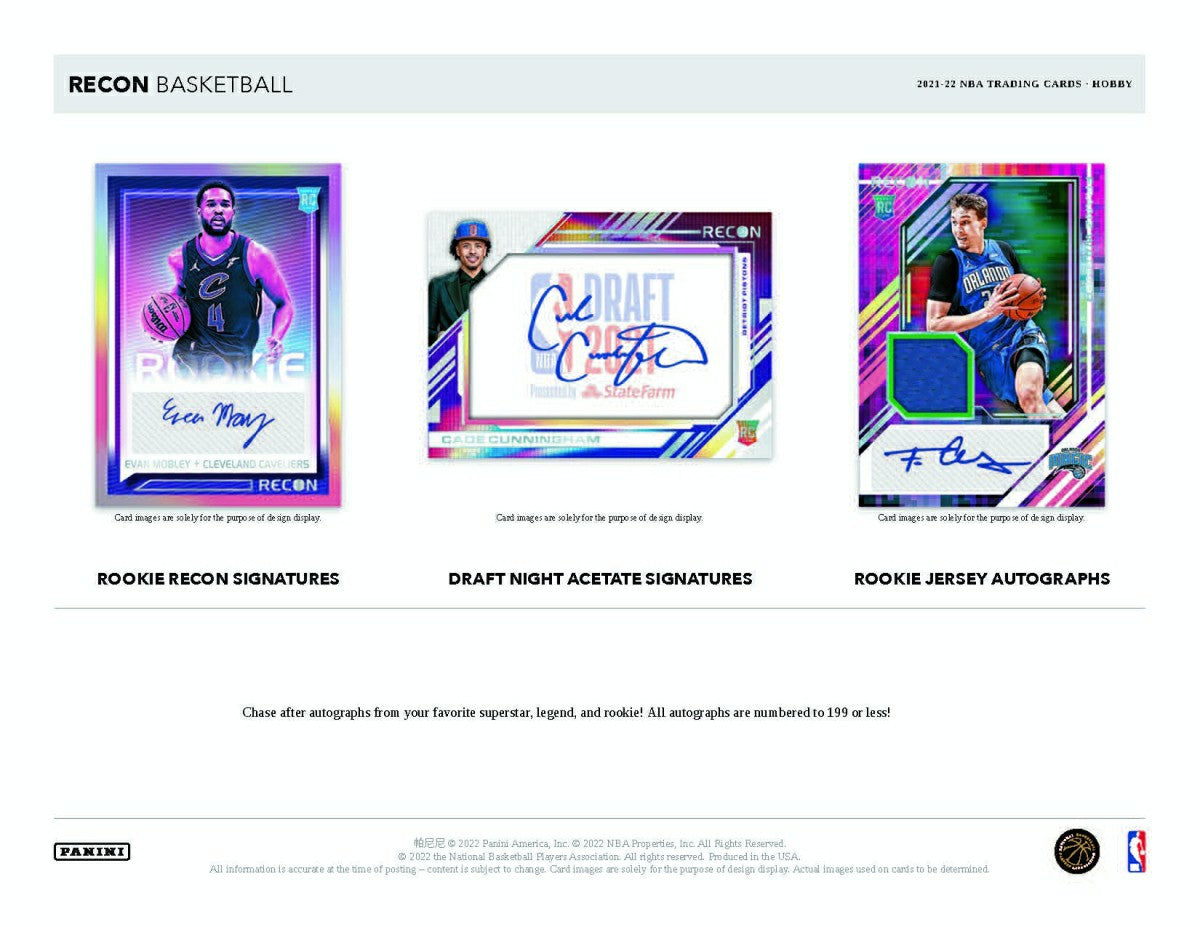 2021/22 Panini Recon Basketball NBA Hobby Box - Taass on sale