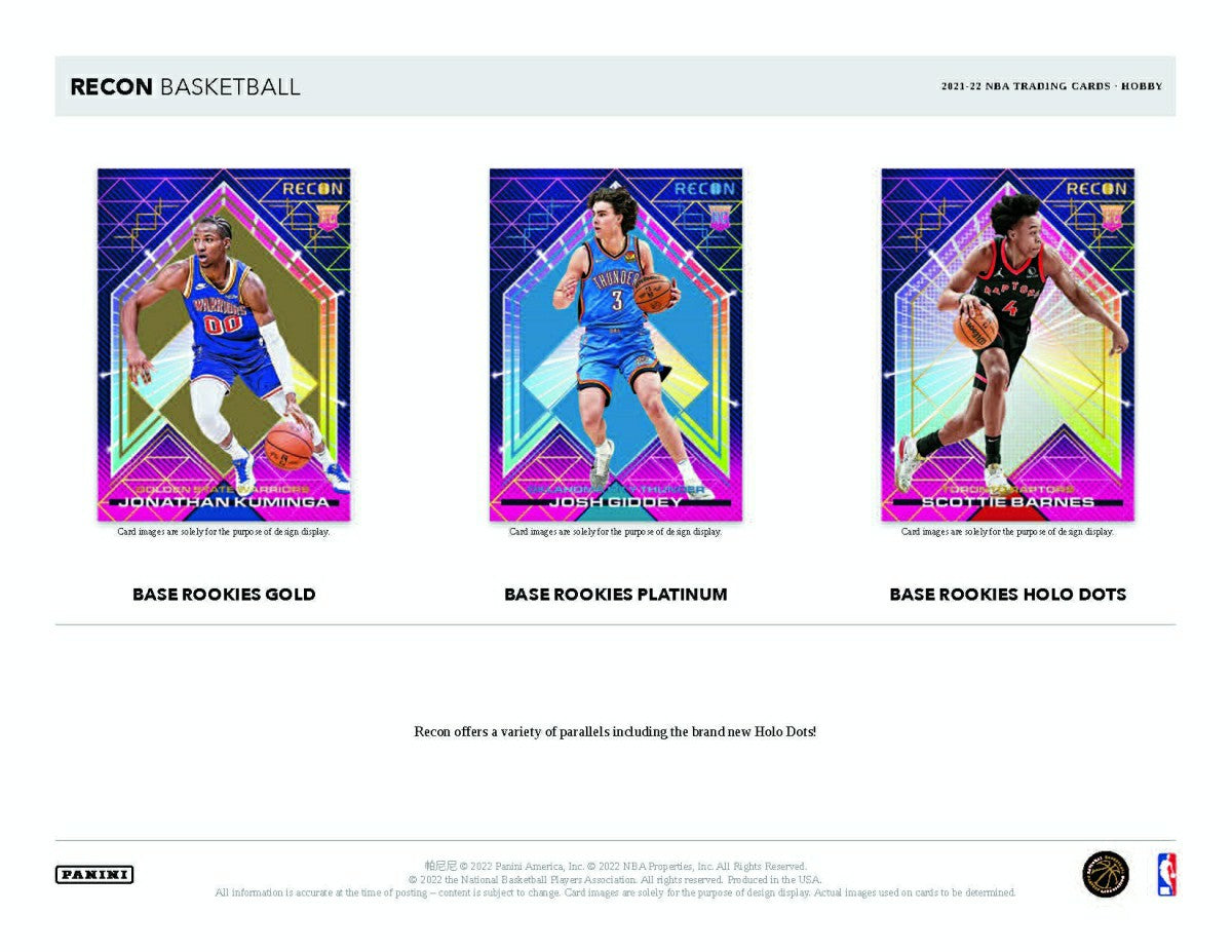 2021/22 Panini Recon Basketball NBA Hobby Box - Taass on sale