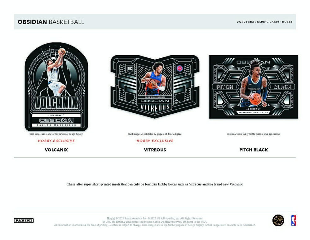 2021/22 Panini Obsidian Basketball NBA Hobby Box - Taass for sale