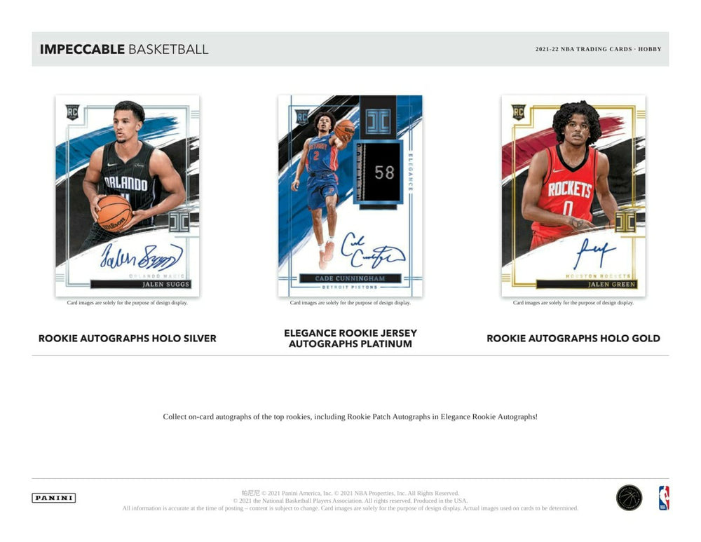 2021/22 Panini Impeccable Basketball Hobby Box NBA - Taass sale