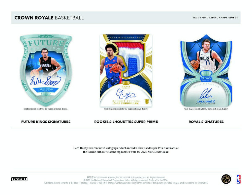 2021/22 Panini Crown Royale Basketball Hobby Box NBA - Taass for sale