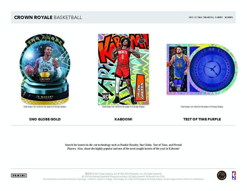 2021/22 Panini Crown Royale Basketball Hobby Box NBA - Taass for sale