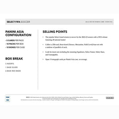 2022/23 Panini Select FIFA Soccer Asia Tmall Box - Taass outlet
