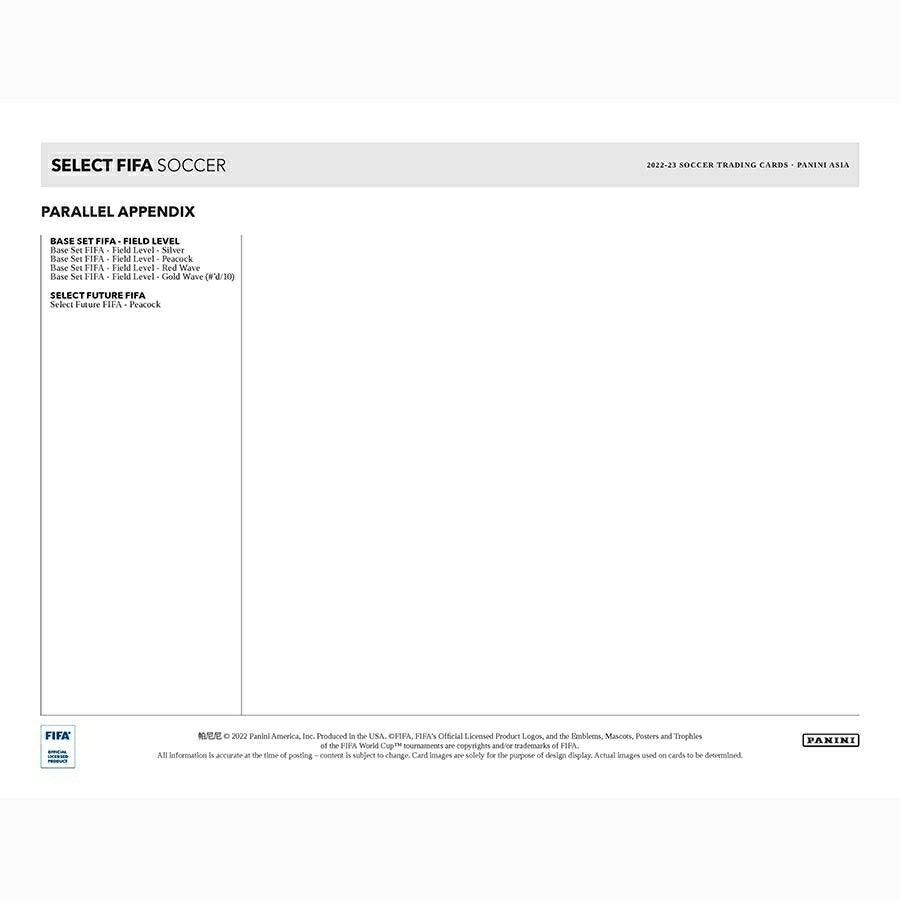 2022/23 Panini Select FIFA Soccer Asia Tmall Box - Taass outlet