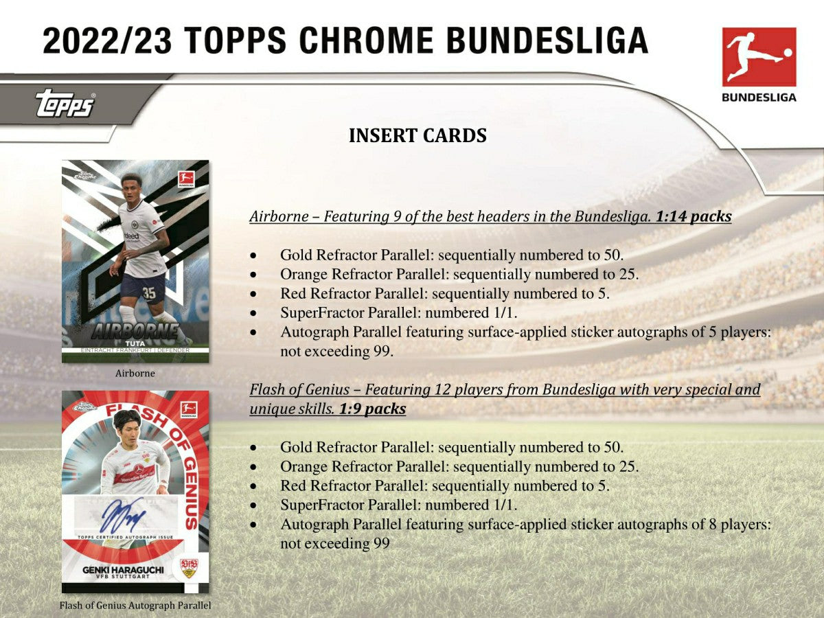 2022/23 Topps Chrome Bundesliga Soccer Hobby Pack - Taass discount