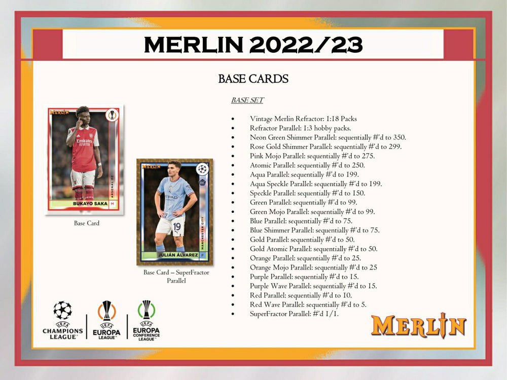 2022/23 Topps Merlin Chrome UEFA Club Competitions Soccer Hobby Box - Taass US