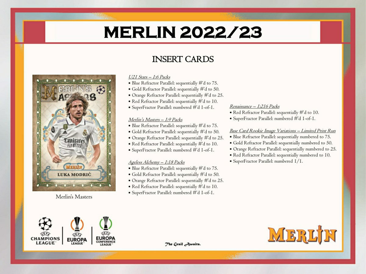 2022/23 Topps Merlin Chrome UEFA Club Competitions Soccer Hobby Box - Taass US