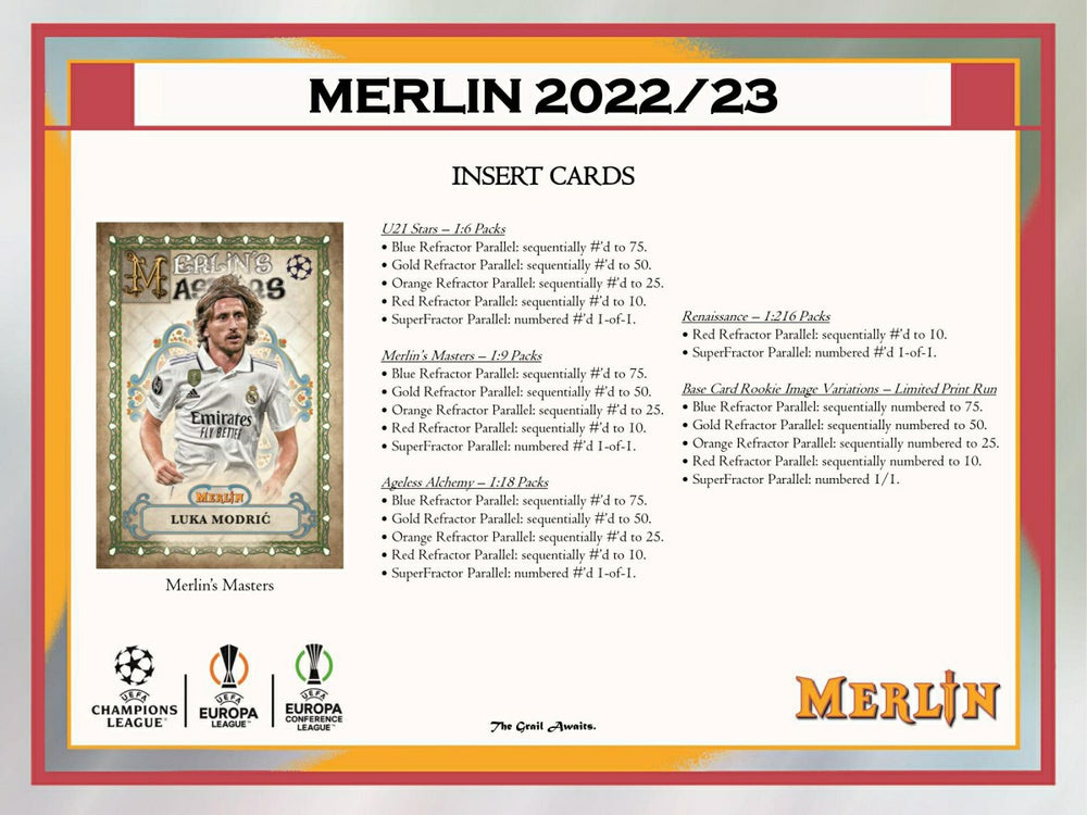 2022/23 Topps Merlin Chrome UEFA Club Competitions Soccer Hobby Box - Taass US